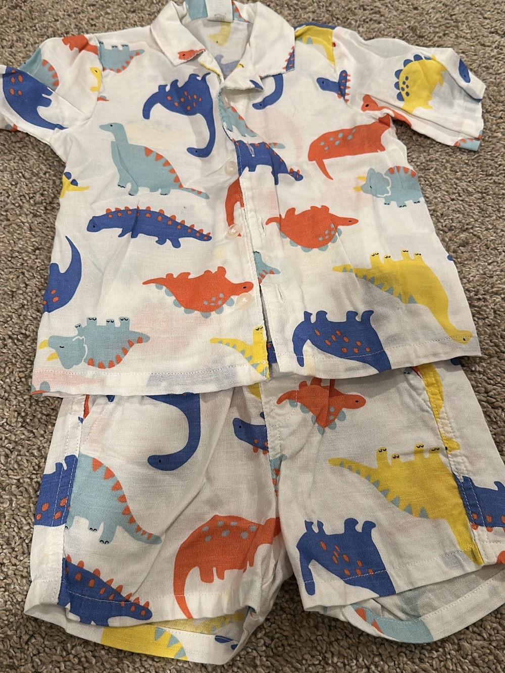H&M Dinosaur short set 12-18 mth